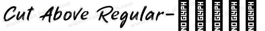Cut Above Regular字体转换